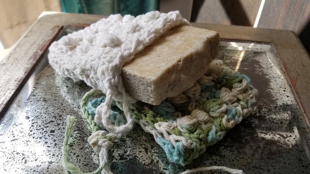 100% Cotton Nubby Soap Totes - XoM3 Botanical Solutions