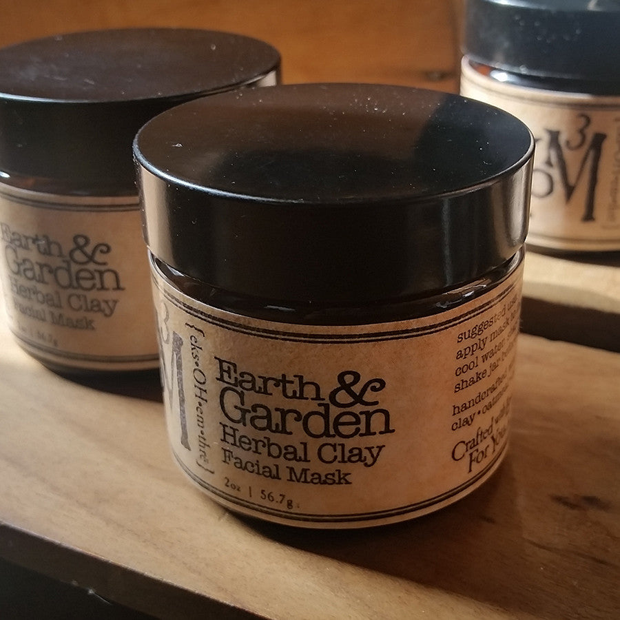 Earth & Garden Herbal Clay Facial Mask - XoM3 Botanical Solutions