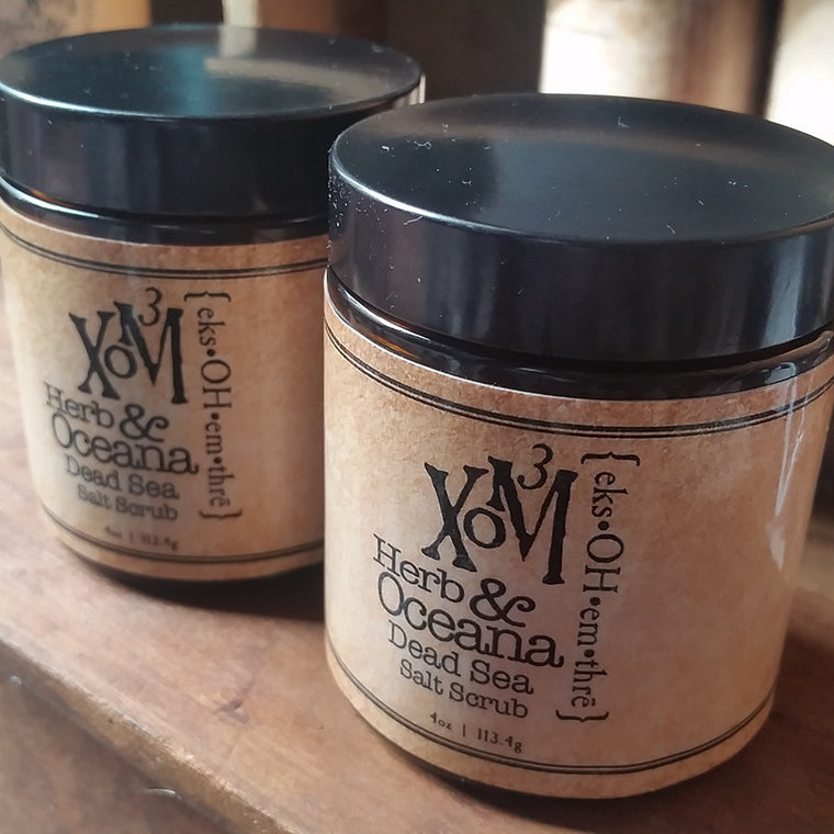 Herb & Oceana Dead Sea Salt Scrub - XoM3 Botanical Solutions